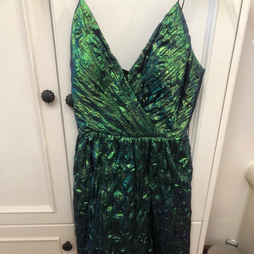 Aidan Mattox Green Dress